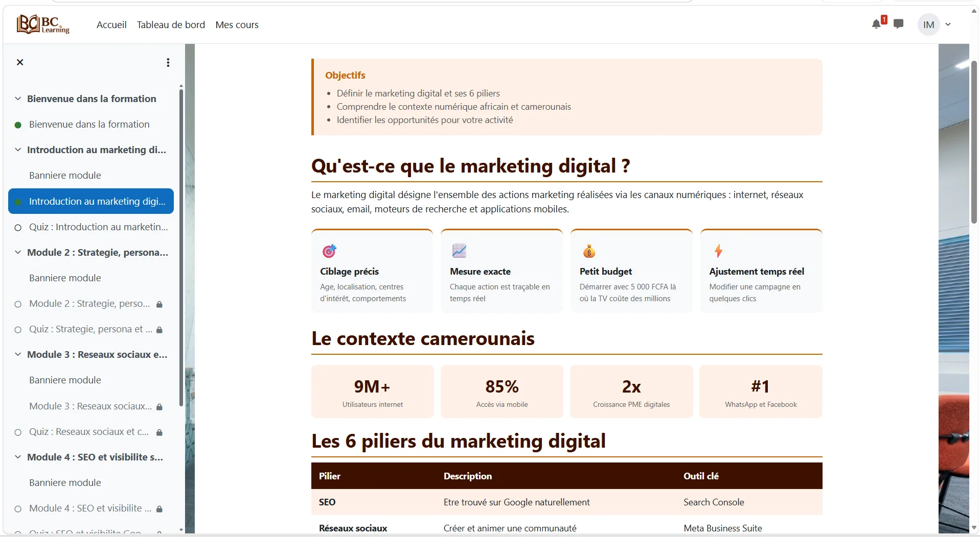 Bouka Creativ' Learning — vue 2