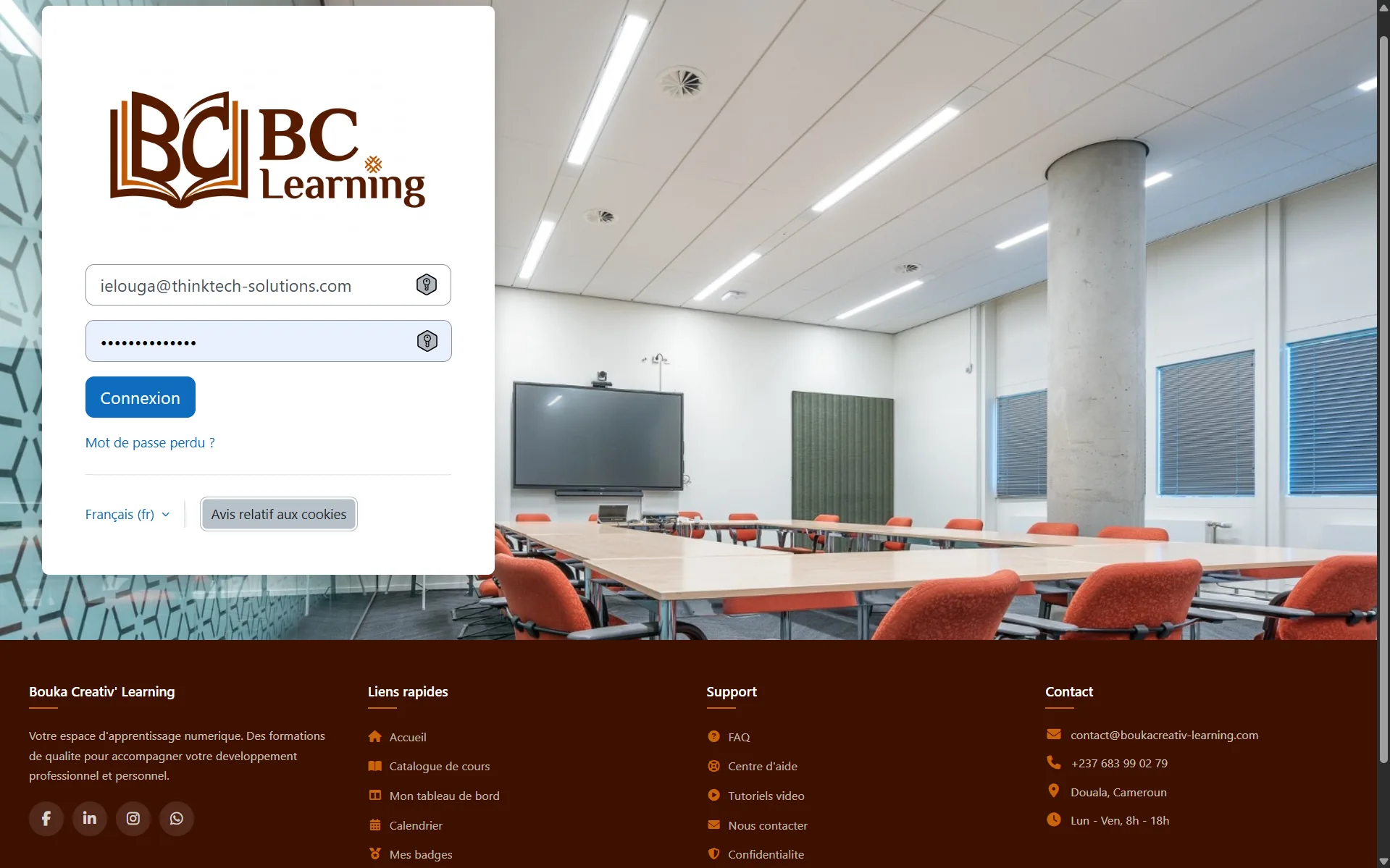 Bouka Creativ' Learning — vue 3